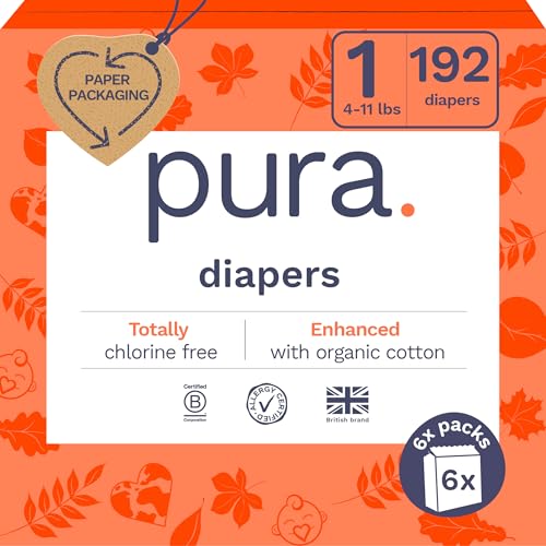 Diapers- Super Soft & Safe for Sensitive Skin - Size 1 - 6 pack