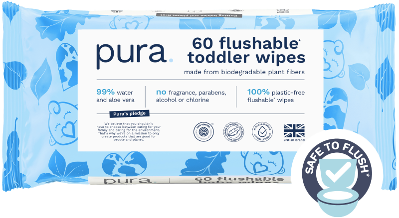 Flushable Toddler Wipes