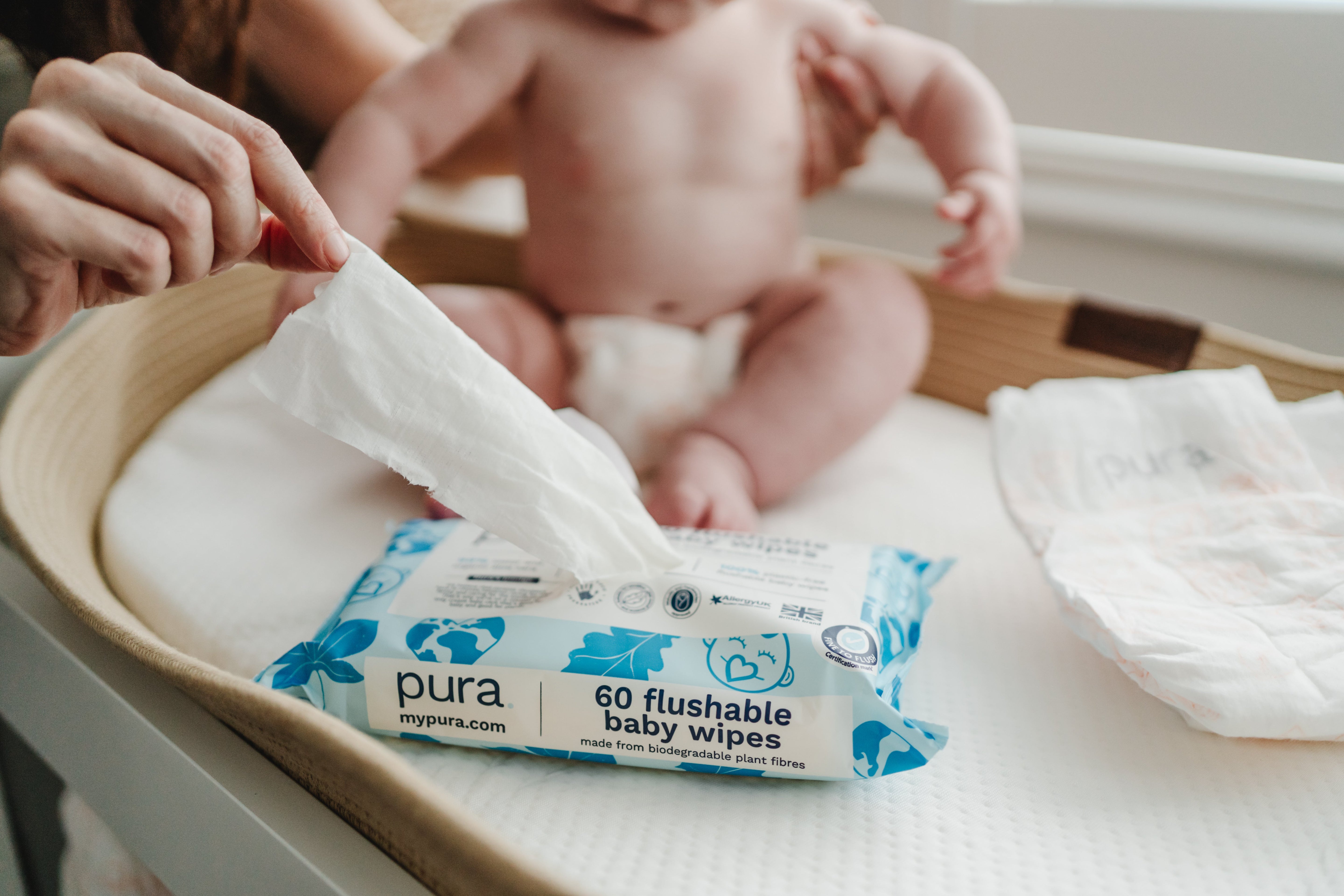 Flushable Baby & Toddler Wipes