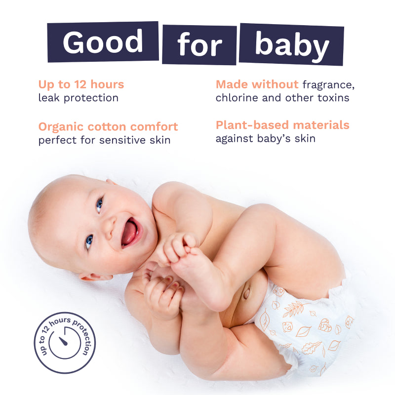 Natural, Ultra-Absorbent Baby Diapers - Veeda USA