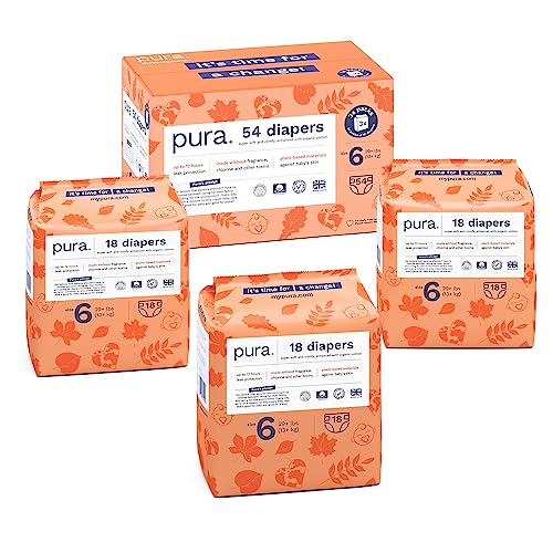 Diapers- Super Soft & Safe for Sensitive Skin - Size 6 - 3 pack